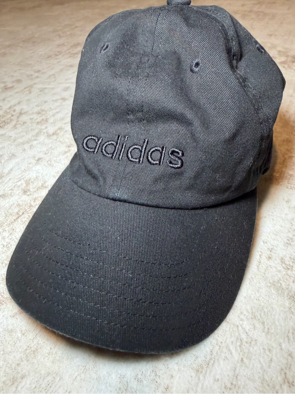 Adidas AEROREADY Black Baseball Cap Tonal Logo Adjustable Hat